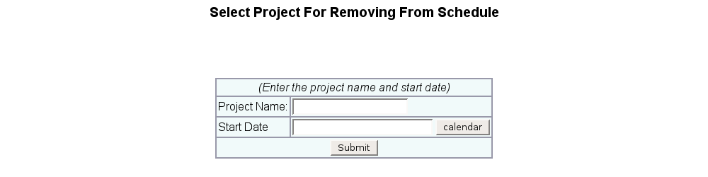 remove project